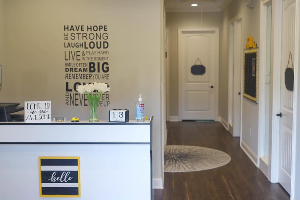 The front desk at the A.I.M. Enrichment Center